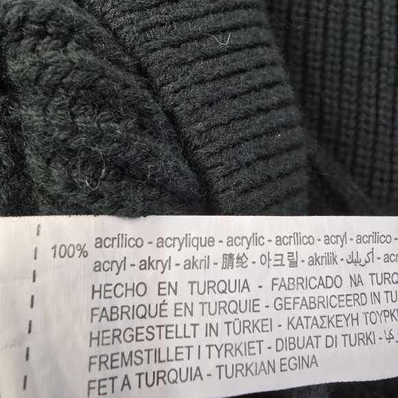 Zara Sweater Vest Hunter Green Preppy Academia Relaxed Oversized Pullover Medium - Picture 11 of 12